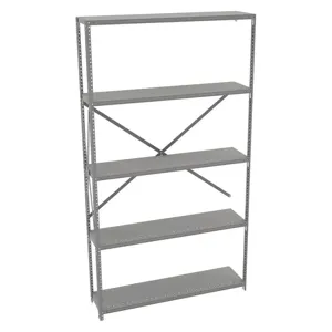 TENNSCO QO5-4812AB Add On Shelving 87 Inch Height 48 Inch Width 12 Inch Depth | AF4JGB 8Y608