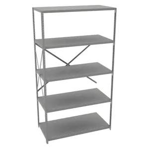 TENNSCO QO5-4824AB Add On Shelving 87 Inch Height 48 Inch Width 24 Inch Depth | AF3RRA 8CLP7