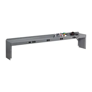 TENNSCO RE-1072 MED GREY Electrical Shelf Riser 72 x 10-1/2 x 12 Gray | AF6CAQ 9WFR6