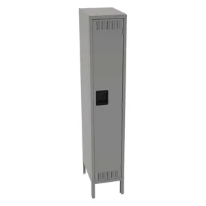 TENNSCO STS-121860-1MG Wardrobe Locker Medium Gray 12 Inch Width x 18 Inch Depth x 66 Inch Height | AH9ARW 39FM27