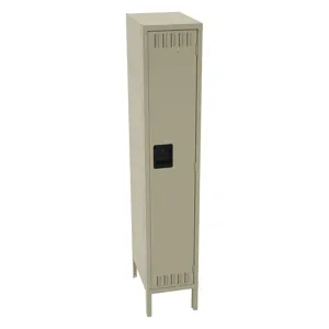 TENNSCO STS-121860-1SD Wardrobe Locker Sand 12 Inch Width x 18 Inch Depth x 66 Inch Height | AH9ARX 39FM28