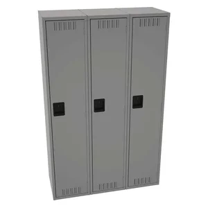 TENNSCO STS-151872-CMG Wardrobe Locker Medium Gray 15 Inch Width x 18 Inch Depth x 78 Inch Height | AH9ATG 39FM37