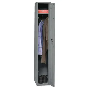 TENNSCO STS-182172-1MG Wardrobe Locker Medium Gray 18 Inch Width x 21 Inch Depth x 78 Inch Height | AH9ATL 39FM41