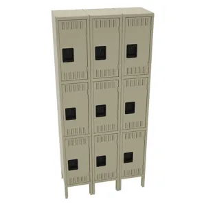 TENNSCO TTS-121524-3SD Wardrobe Locker Sand 36 Inch Width x 15 Inch Depth x 78 Inch Height | AH9BDD 39FP66