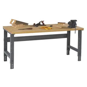 TENNSCO WBA-1-3048W Workbench 48wx30dx27-7/8 To 35-3/8 Inch Height | AD9LYH 4TKP6