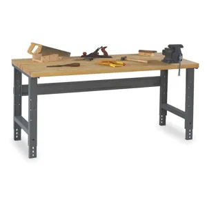 TENNSCO WBA-1-3660W Workbench 60wx36dx27-7/8 To 35-3/8 Inch Height | AB2VTW 1PA86