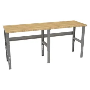 TENNSCO WBAT-1-3096W Workbench 96 Inch Width x 30 Inch Depth x 3000 lbs Hardwood | AH9APX 39FL78