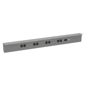 TENNSCO WOP-42-WK-1 Power Outlet 42 Inch Width x 4 Inch Depth Steel | AH9AQQ 39FL95