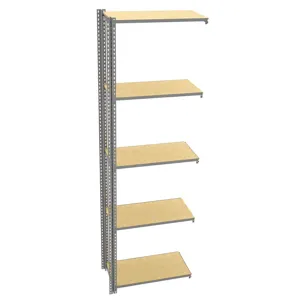 TENNSCO ZA10-3618A-5D Boltless Shelving Add-On Unit 36 x 18 x 120 | AH9AXN 39FN36