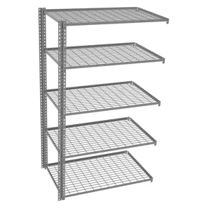 TENNSCO ZAH7-4830A-5W Boltless Shelving Add-on 48 x 30 Wire | AD4XND 44P679