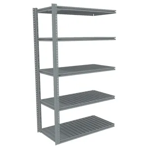 TENNSCO ZB7-4824A-5C Boltless Shelving Add-on 48 x 24 Steel | AD4YGD 44R074