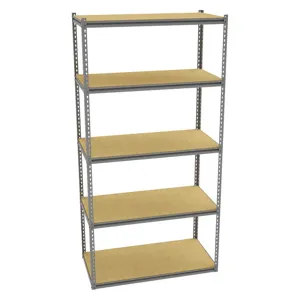 TENNSCO ZA8-4824S-5D Boltless Shelving Unit 48 Inch Width x 24 inch Depth x 96 Inch Height | AH9AWG 39FN07