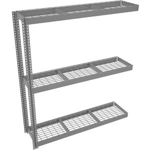 TENNSCO ZLC7-7218A-3W Boltless Shelving Add-on 72 x 18 Wire | AD4WXL 44P338