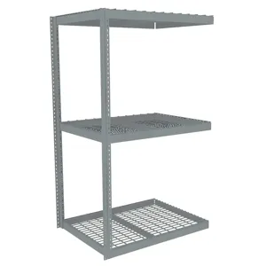 TENNSCO ZLE7-4242A-3W Boltless Shelving Add-on 42 x 42 Wire | AD4WYW 44P370