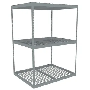 TENNSCO ZLE7-7242S-3W Boltless Shelving Starter 72 x 42 Wire | AD4WZW 44P393