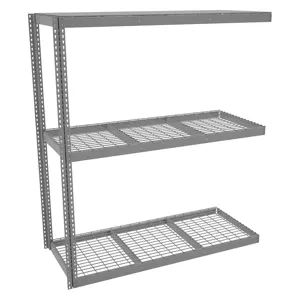 TENNSCO ZLE7-7230A-3W Boltless Shelving Add-on 72 x 30 Wire | AD4WZV 44P392