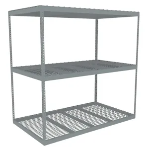 TENNSCO ZLE7-9642S-3W Boltless Shelving Starter 96 x 42 Wire | AD4XAQ 44P412