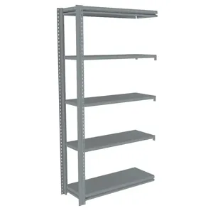 TENNSCO ZM7-3612A-5D Boltless Shelving Add-on 36 x 12 Steel | AD4XRZ 44P768