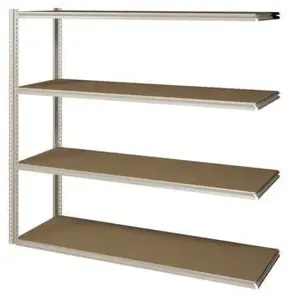 TENNSCO ZV7-4836A-4D SAND Boltless Shelving Add-on 48 x 36 4 Shelf | AF4MDF 9ATV3