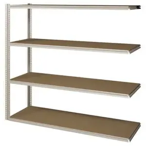 TENNSCO ZV7-6018A-4D SAND Boltless Shelving Add-on 60 x 18 4 Shelf | AF3WTB 8DRH1