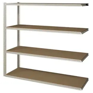 TENNSCO ZV7-6024A-4D SAND Boltless Shelving Add-on 60 x 24 4 Shelf | AF4AZD 8NFM7