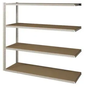 TENNSCO ZV7-7218A-4D SAND Boltless Shelving Add-on 72 x 18 4 Shelf | AF4JDT 8Y182