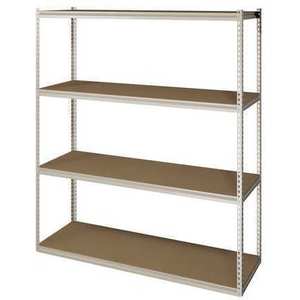 TENNSCO ZV7-7218S-4D SAND Boltless Shelving Starter 72 x 18 4 Shelf | AF4DNN 8RRN4