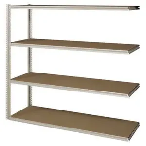 TENNSCO ZV7-7236A-4D SAND Boltless Shelving Add-on 72 x 36 4 Shelf | AF3XNJ 8EGD4