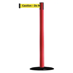 TENSABARRIER 875-21-STD-NO-YAX-C Economy Post Red Caution Do Not Enter | AD3AYJ 3XHR6