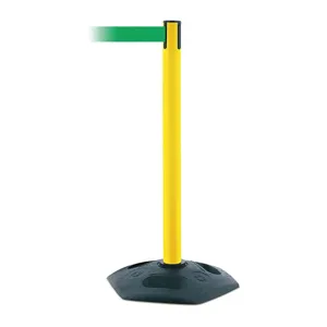 TENSABARRIER 886-35-STD-NO-G6X-C Indoor/outdoor Portable Post Pvc Yellow | AD3DVU 3YHX9