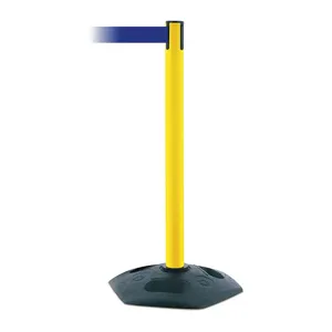 TENSABARRIER 886-35-STD-NO-L5X-C Indoor/outdoor Portable Post Pvc Yellow | AD3DVX 3YHY3