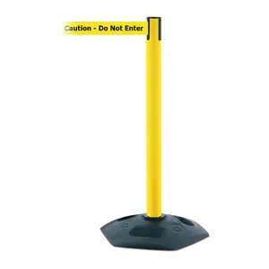 TENSABARRIER 886-35-STD-NO-YAX-C Indoor/outdoor Post Caution Do Not Enter | AD3DVZ 3YHY5