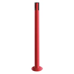 TENSABARRIER 889F-21-21-RCV Receiver Post 36-1/2 Inch Height Red | AF7GCH 20YM71