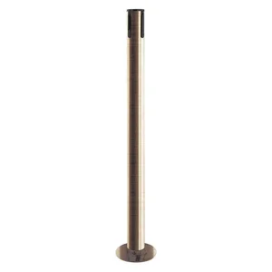 TENSABARRIER 889F-2S-2S-RCV Receiver Post 36-1/2 Inch Height Satin Brass | AF7GCP 20YM77