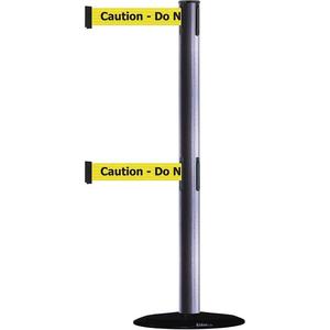 TENSABARRIER 889T2B-33-73-STD-NO-YAX-C Post Double Belt Gray Caution Do Not Enter | AD3AXQ 3XHL9