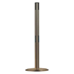 TENSABARRIER 889T2U-3S-3S-RCV Receiver Post 38 Inch Height Satin Chrome | AF9KNX 30AC56