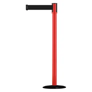 TENSABARRIER 890B-33-21-21-STD-NO-B9X-C Indoor Portable Post Post Finish Red | AD3AMY 3XGL1