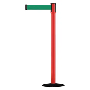 TENSABARRIER 890B-33-21-21-STD-NO-G6X-C Indoor Portable Post Post Finish Red | AD3AMZ 3XGL2