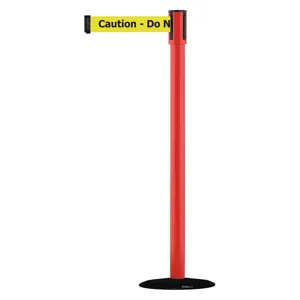 TENSABARRIER 890B-33-21-21-STD-NO-YAX-C Portable Post Red Caution Do Not Enter | AD3ANE 3XGL7