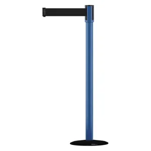 TENSABARRIER 890B-33-23-23-STD-NO-B9X-C Indoor Portable Post Post Finish Blue | AD3ANJ 3XGN3