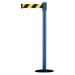 TENSABARRIER 890B-33-23-23-STD-NO-D4X-C Indoor Portable Post Post Finish Blue | AD3ANP 3XGN8