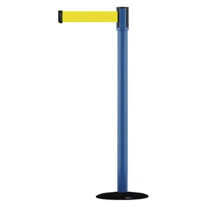 TENSABARRIER 890B-33-23-23-STD-NO-Y5X-C Indoor Portable Post Post Finish Blue | AD3ANL 3XGN5