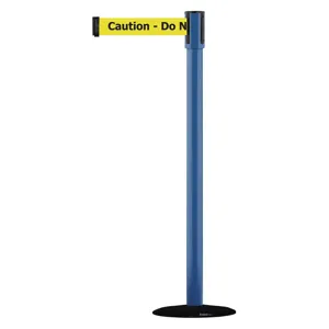 TENSABARRIER 890B-33-23-23-STD-NO-YAX-C Portable Post Blue Caution Do Not Enter | AD3ANQ 3XGN9