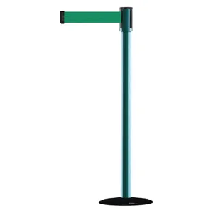 TENSABARRIER 890B-33-28-28-STD-NO-G6X-C Indoor Portable Post Post Finish Green | AD3ANW 3XGP6