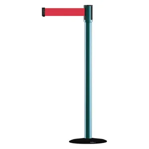 TENSABARRIER 890B-33-28-28-STD-NO-R5X-C Indoor Portable Post Post Finish Green | AD3ANY 3XGP8