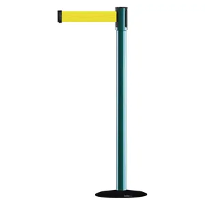 TENSABARRIER 890B-33-28-28-STD-NO-Y5X-C Indoor Portable Post Post Finish Green | AD3ANX 3XGP7