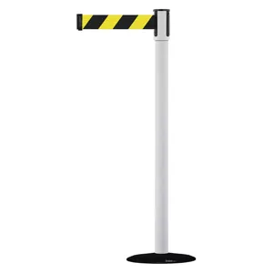 TENSABARRIER 890B-33-32-32-STD-NO-D4X-C Indoor Portable Post Post Finish White | AD3AMG 3XGJ2