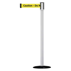 TENSABARRIER 890B-33-32-32-STD-NO-YAX-C Portable Post White Caution Do Not Enter | AD3AMH 3XGJ3