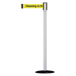 TENSABARRIER 890B-33-32-32-STD-NO-YCX-C Portable Post White Cleaning Inch Progress | AD3AMJ 3XGJ5