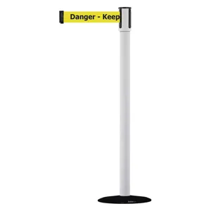 TENSABARRIER 890B-33-32-32-STD-NO-YDX-C Portable Post White Danger Keep Out | AD3AMK 3XGJ6